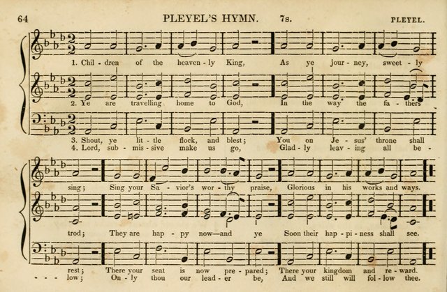 The Vestry Singing Book: being a selection of the most popular and approved tunes and hymns now extant, designed for social and religious meetings, family devotion, singing schools, etc. page 64