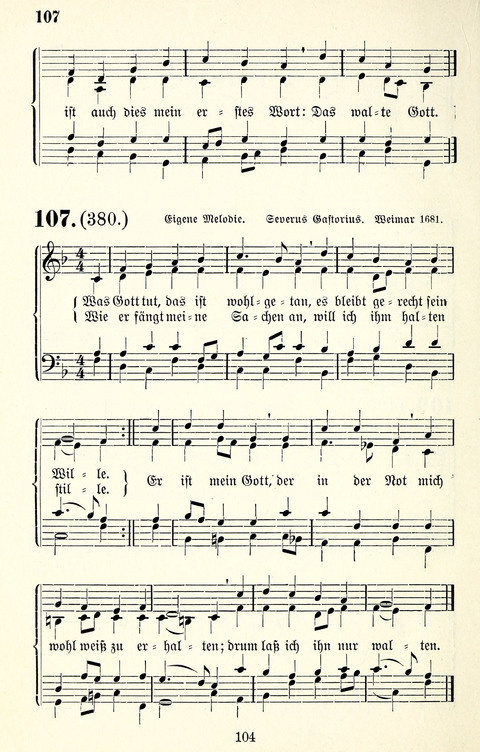 Vierstimmige Melodien für das Gesangbuch: zum gottesdienstlichen und häuslichen Gebrauch in Evangelischen Mennoniten-Gemeinden page 104