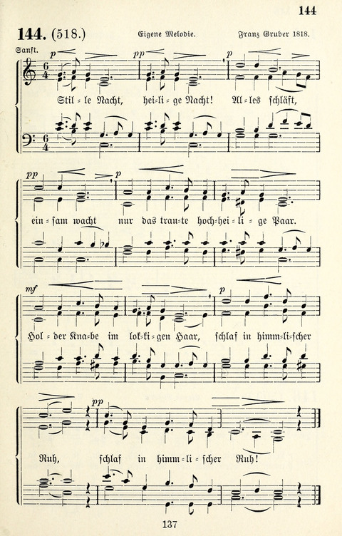 Vierstimmige Melodien für das Gesangbuch: zum gottesdienstlichen und häuslichen Gebrauch in Evangelischen Mennoniten-Gemeinden page 137