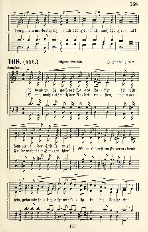 Vierstimmige Melodien für das Gesangbuch: zum gottesdienstlichen und häuslichen Gebrauch in Evangelischen Mennoniten-Gemeinden page 157