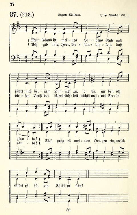 Vierstimmige Melodien für das Gesangbuch: zum gottesdienstlichen und häuslichen Gebrauch in Evangelischen Mennoniten-Gemeinden page 36
