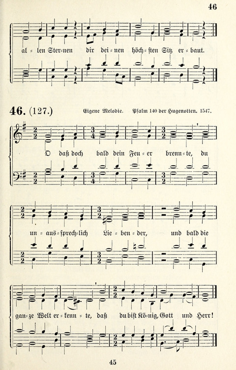 Vierstimmige Melodien für das Gesangbuch: zum gottesdienstlichen und häuslichen Gebrauch in Evangelischen Mennoniten-Gemeinden page 45
