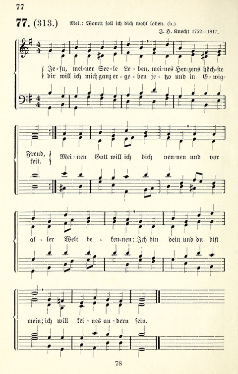 Vierstimmige Melodien für das Gesangbuch: zum gottesdienstlichen und häuslichen Gebrauch in Evangelischen Mennoniten-Gemeinden page 78