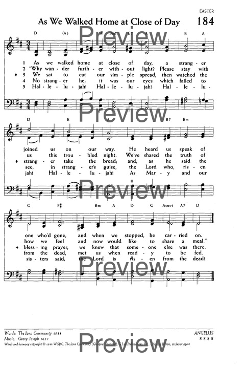 Voices United: The Hymn and Worship Book of The United Church of Canada page 190