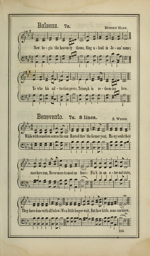 The Voice of melody: a choice collection of hymn tunes for choirs, prayer-meetings, congregations, and family use page 105