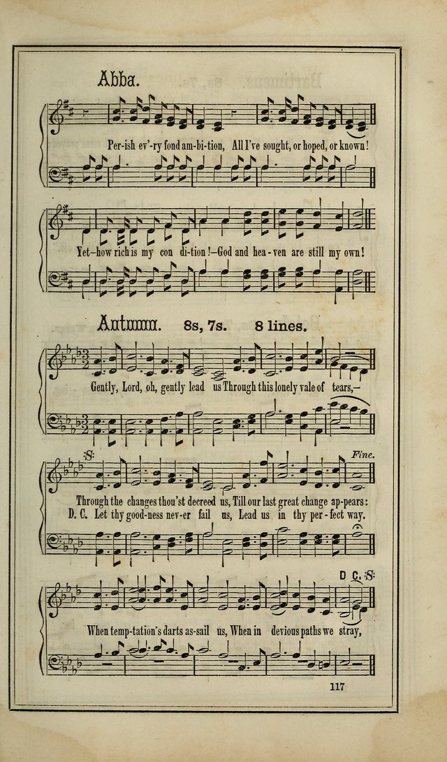 The Voice of melody: a choice collection of hymn tunes for choirs, prayer-meetings, congregations, and family use page 117