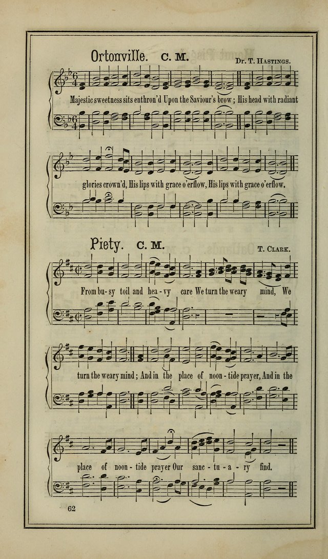 The Voice of melody: a choice collection of hymn tunes for choirs, prayer-meetings, congregations, and family use page 62