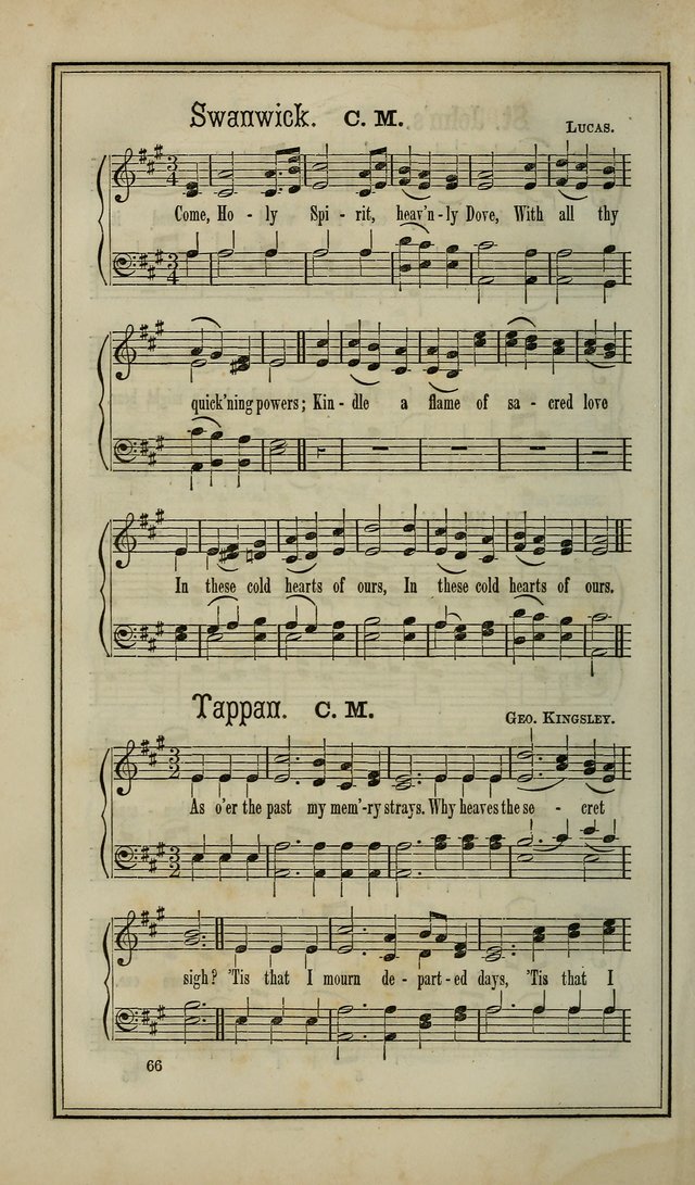 The Voice of melody: a choice collection of hymn tunes for choirs, prayer-meetings, congregations, and family use page 66