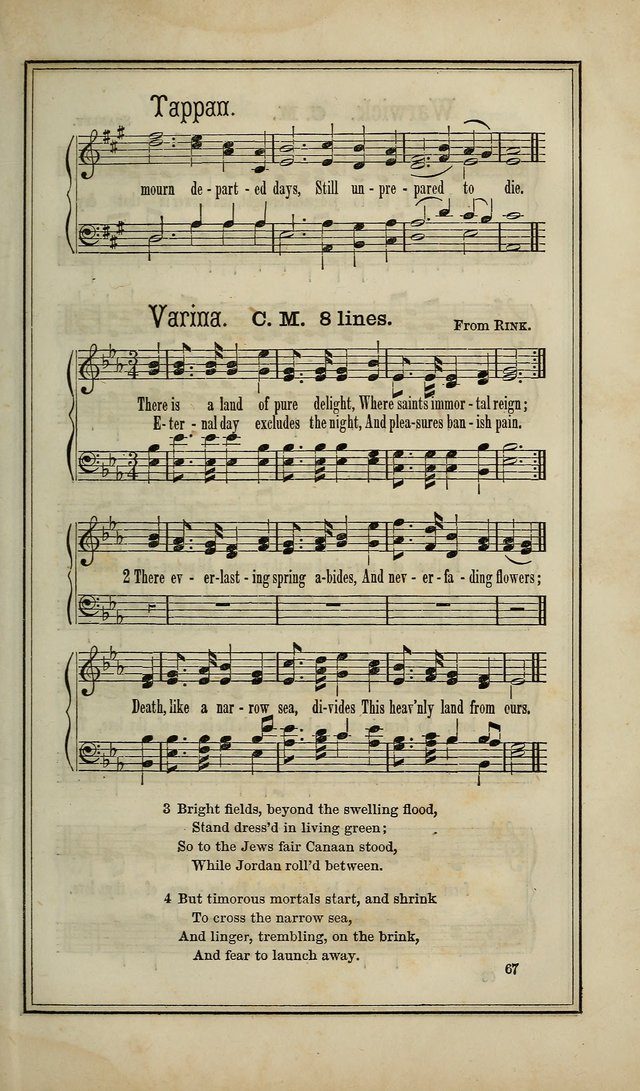 The Voice of melody: a choice collection of hymn tunes for choirs, prayer-meetings, congregations, and family use page 67