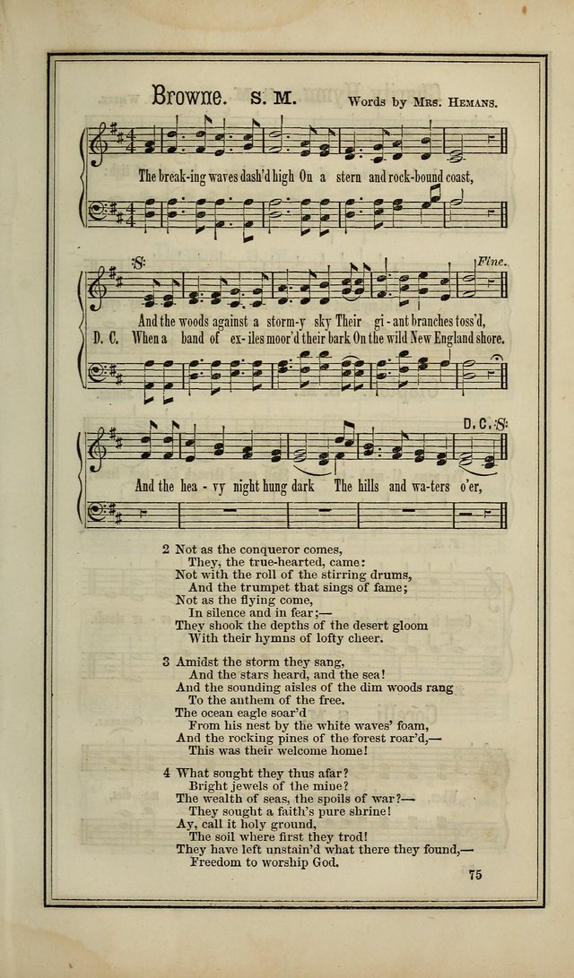 The Voice of melody: a choice collection of hymn tunes for choirs, prayer-meetings, congregations, and family use page 75