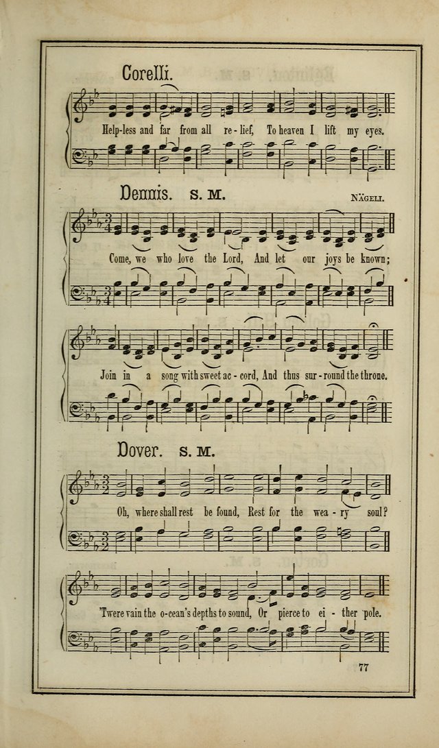 The Voice of melody: a choice collection of hymn tunes for choirs, prayer-meetings, congregations, and family use page 77
