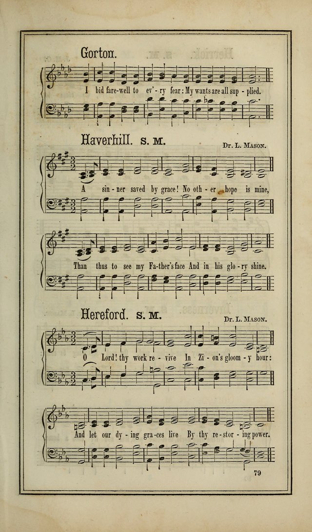 The Voice of melody: a choice collection of hymn tunes for choirs, prayer-meetings, congregations, and family use page 79