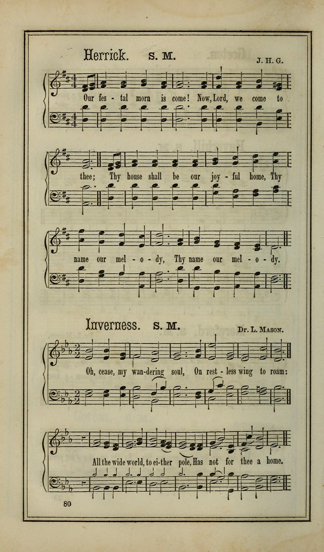 The Voice of melody: a choice collection of hymn tunes for choirs, prayer-meetings, congregations, and family use page 80