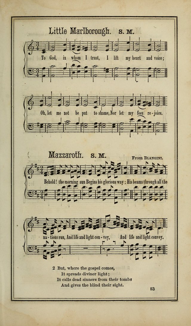 The Voice of melody: a choice collection of hymn tunes for choirs, prayer-meetings, congregations, and family use page 83