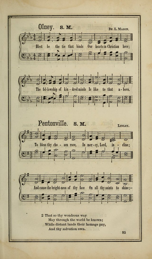 The Voice of melody: a choice collection of hymn tunes for choirs, prayer-meetings, congregations, and family use page 85