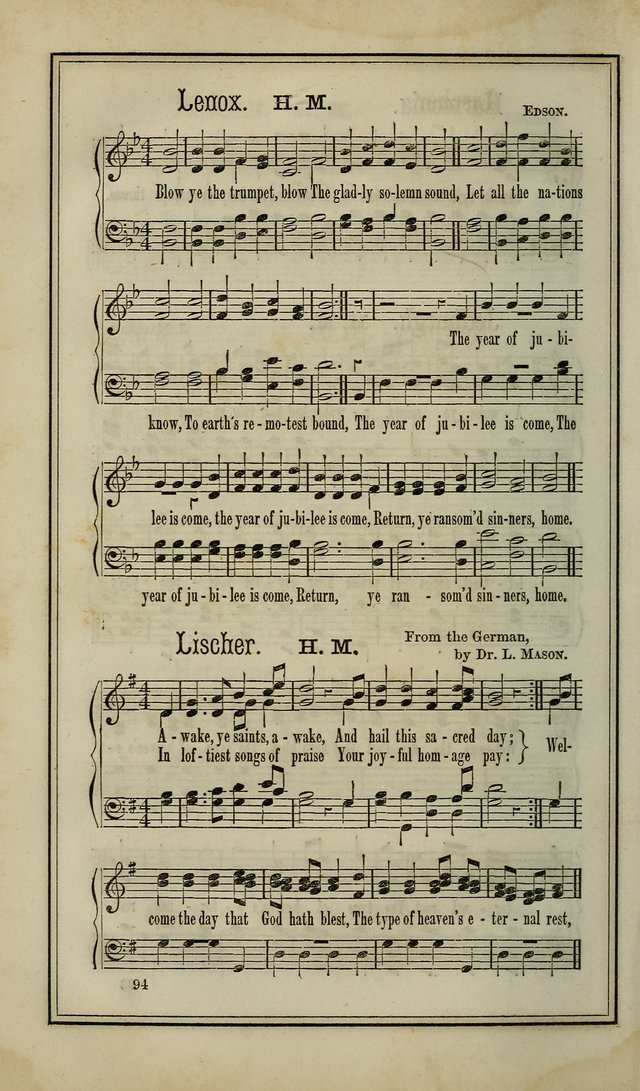 The Voice of melody: a choice collection of hymn tunes for choirs, prayer-meetings, congregations, and family use page 94