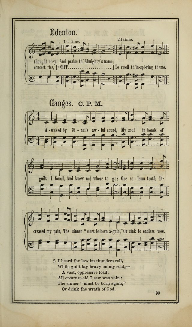 The Voice of melody: a choice collection of hymn tunes for choirs, prayer-meetings, congregations, and family use page 99