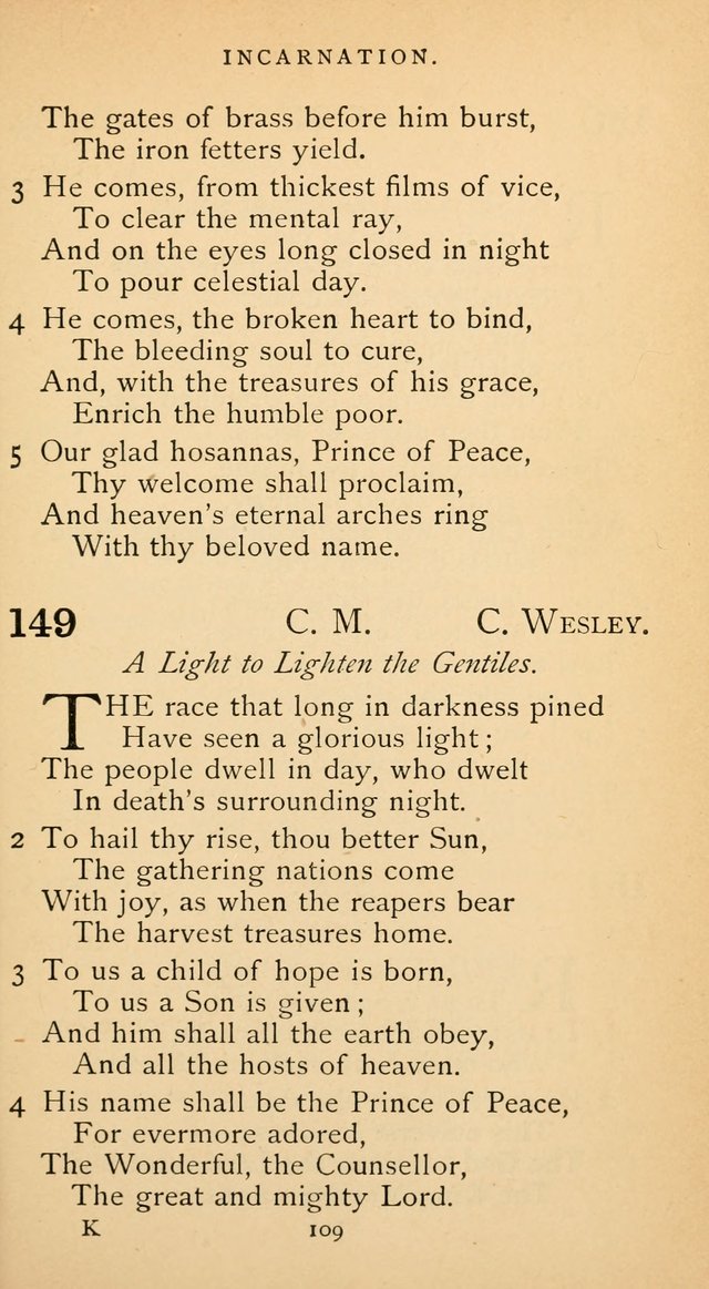 The Voice of Praise: a collection of hymns for the use of the Methodist Church page 109