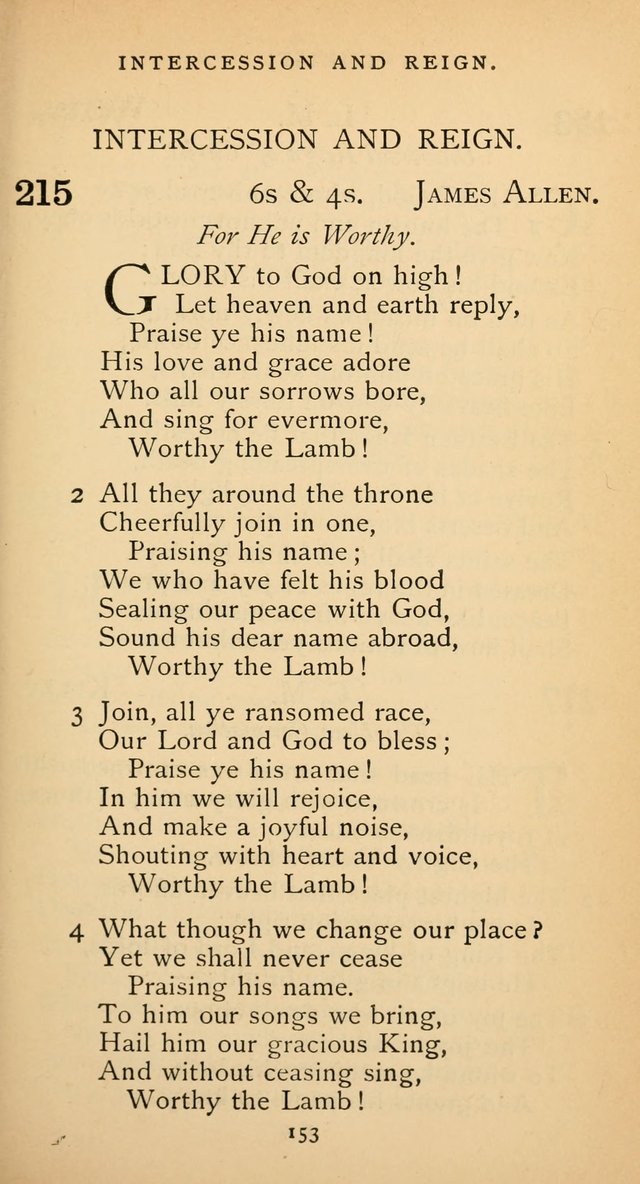 The Voice of Praise: a collection of hymns for the use of the Methodist Church page 153