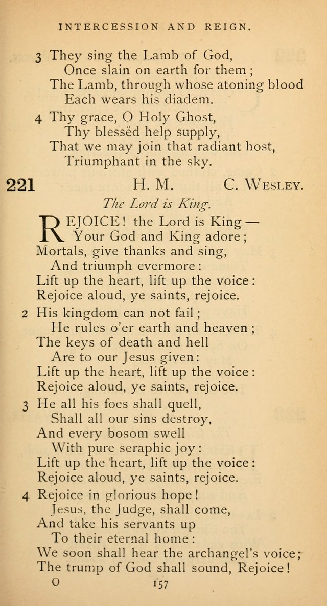 The Voice of Praise: a collection of hymns for the use of the Methodist Church page 157