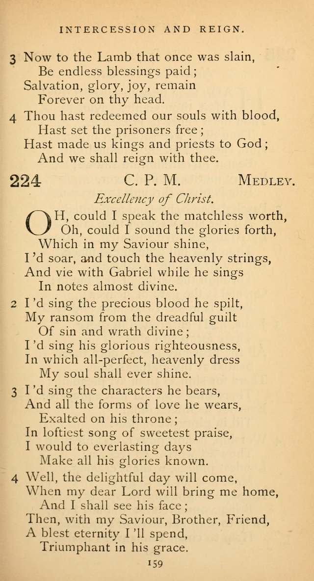 The Voice of Praise: a collection of hymns for the use of the Methodist Church page 159