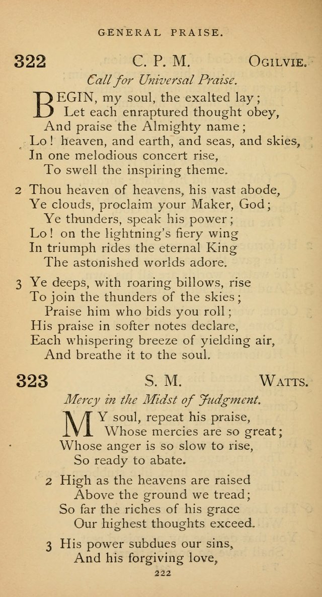 The Voice of Praise: a collection of hymns for the use of the Methodist Church page 222