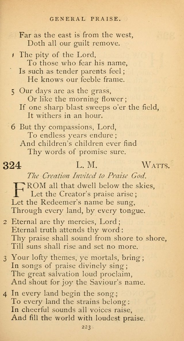 The Voice of Praise: a collection of hymns for the use of the Methodist Church page 223
