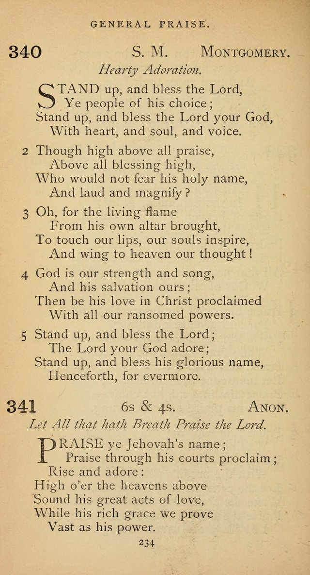 The Voice of Praise: a collection of hymns for the use of the Methodist Church page 234