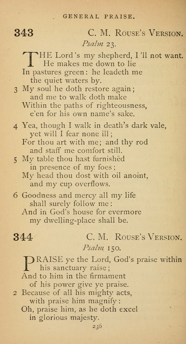 The Voice of Praise: a collection of hymns for the use of the Methodist Church page 236