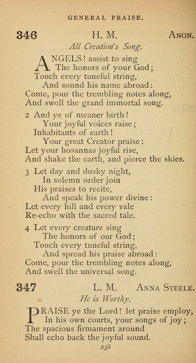 The Voice of Praise: a collection of hymns for the use of the Methodist Church page 238