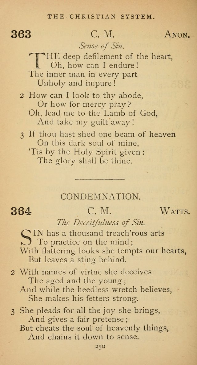 The Voice of Praise: a collection of hymns for the use of the Methodist Church page 250