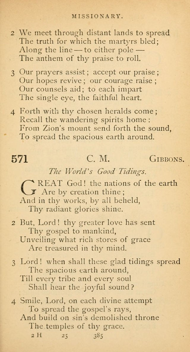 The Voice of Praise: a collection of hymns for the use of the Methodist Church page 385