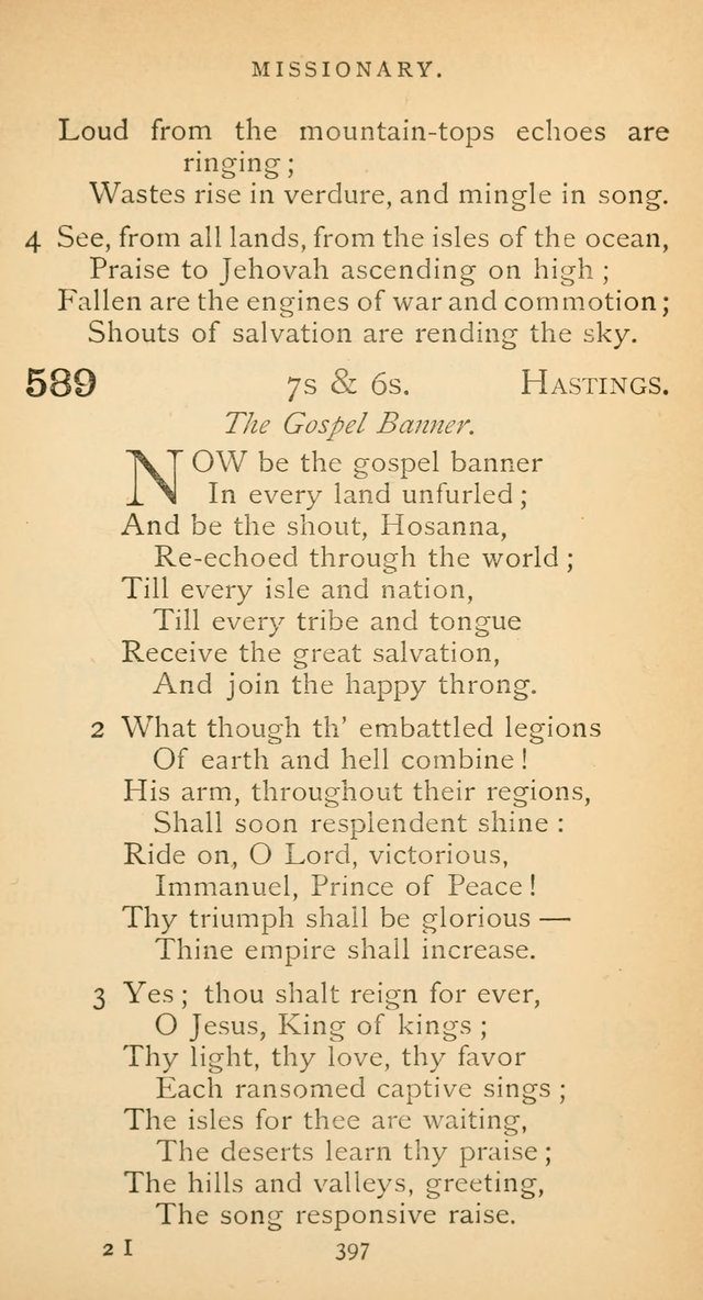The Voice of Praise: a collection of hymns for the use of the Methodist Church page 397