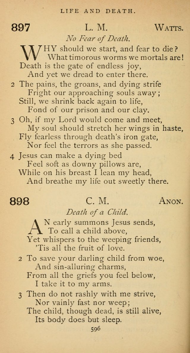The Voice of Praise: a collection of hymns for the use of the Methodist Church page 596