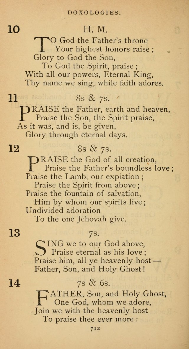 The Voice of Praise: a collection of hymns for the use of the Methodist Church page 714