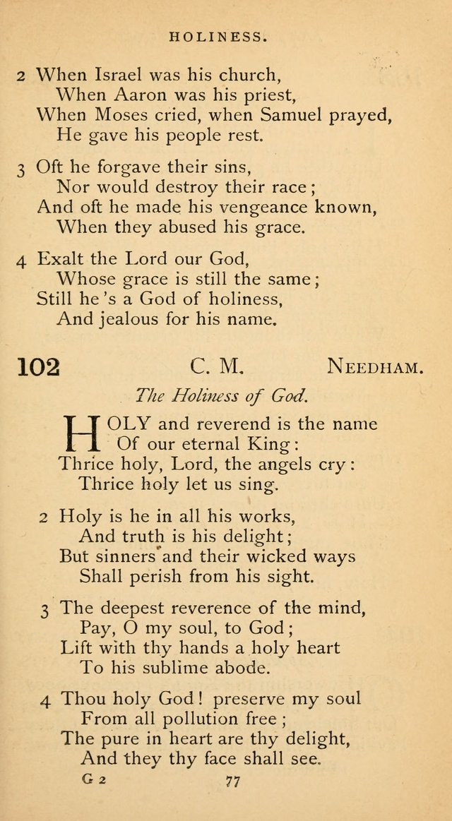 The Voice of Praise: a collection of hymns for the use of the Methodist Church page 77