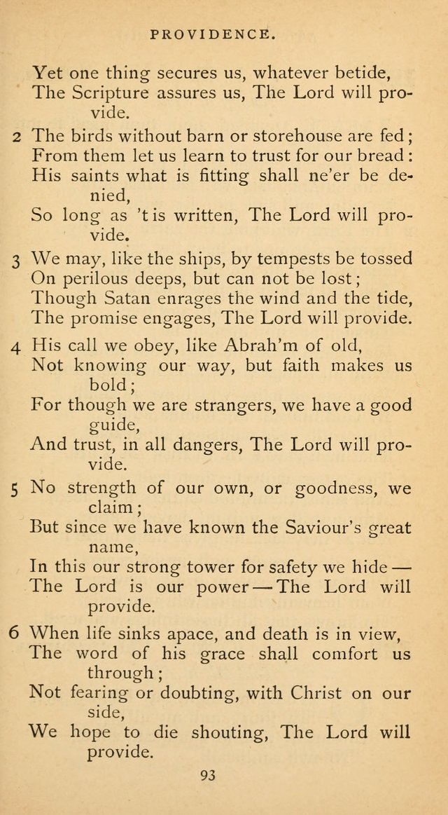 The Voice of Praise: a collection of hymns for the use of the Methodist Church page 93