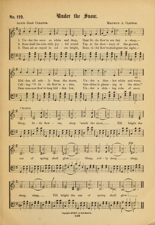 The Voice of Praise: a compilation of the very best sacred songs for use in Sunday Schools and praise services page 119