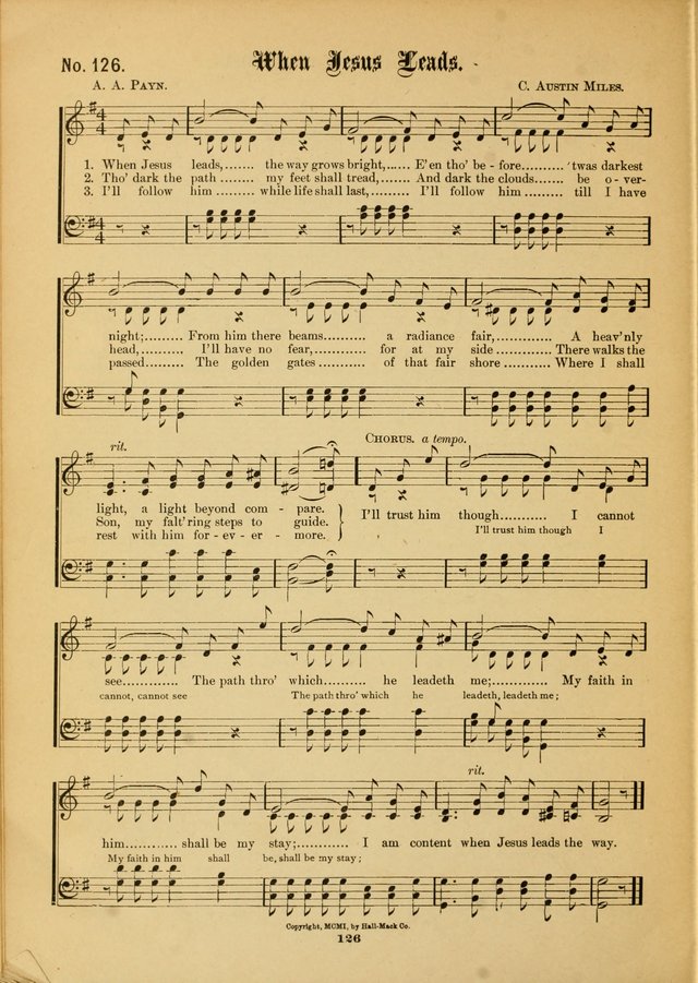 The Voice of Praise: a compilation of the very best sacred songs for use in Sunday Schools and praise services page 126