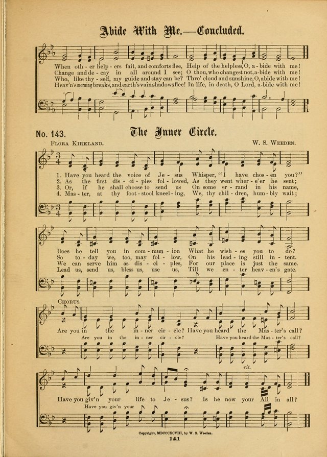 The Voice of Praise: a compilation of the very best sacred songs for use in Sunday Schools and praise services page 141