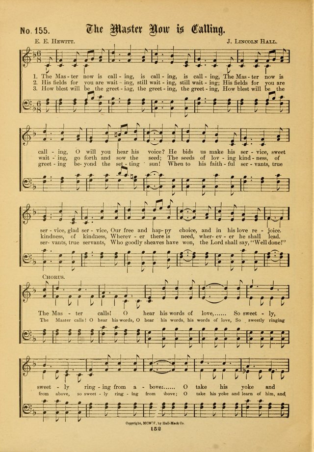 The Voice of Praise: a compilation of the very best sacred songs for use in Sunday Schools and praise services page 152