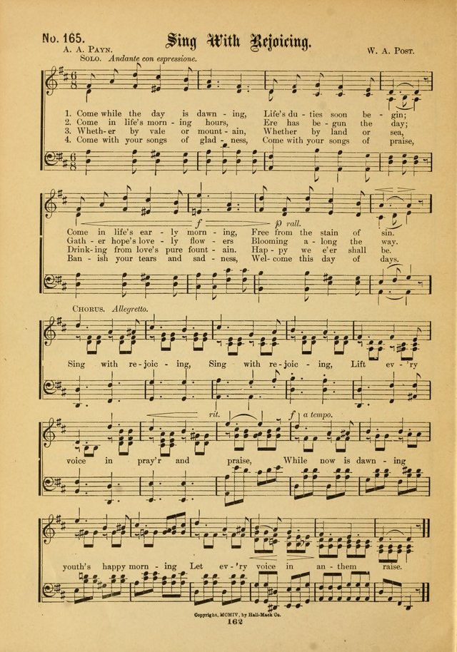 The Voice of Praise: a compilation of the very best sacred songs for use in Sunday Schools and praise services page 162