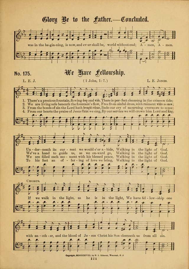 The Voice of Praise: a compilation of the very best sacred songs for use in Sunday Schools and praise services page 171