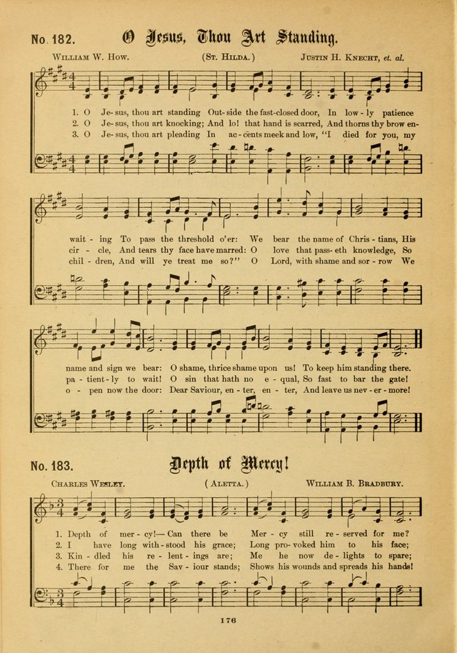 The Voice of Praise: a compilation of the very best sacred songs for use in Sunday Schools and praise services page 176