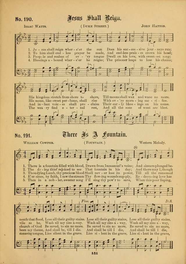 The Voice of Praise: a compilation of the very best sacred songs for use in Sunday Schools and praise services page 181