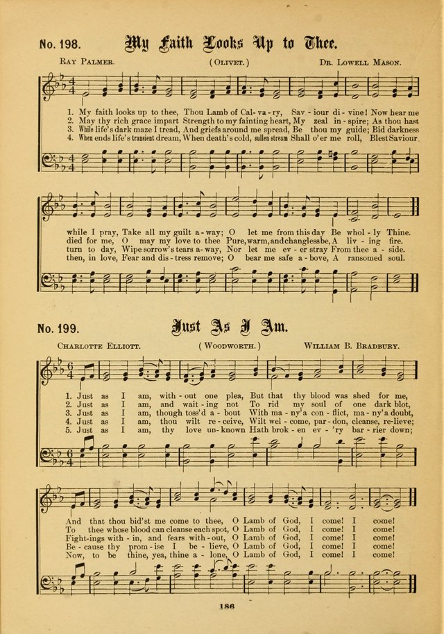 The Voice of Praise: a compilation of the very best sacred songs for use in Sunday Schools and praise services page 186