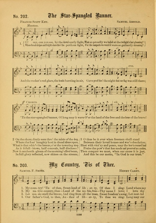 The Voice of Praise: a compilation of the very best sacred songs for use in Sunday Schools and praise services page 188