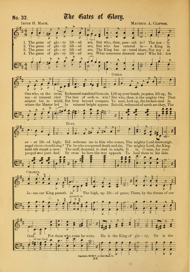 The Voice of Praise: a compilation of the very best sacred songs for use in Sunday Schools and praise services page 32