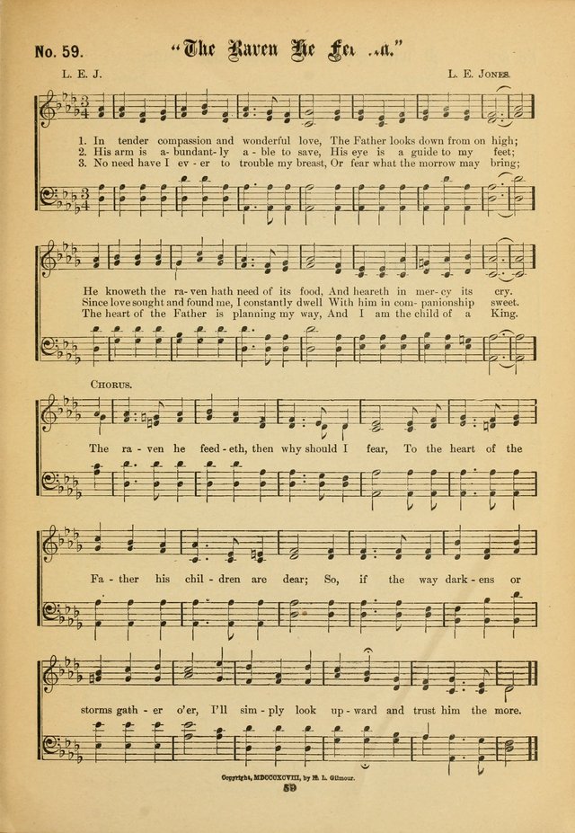 The Voice of Praise: a compilation of the very best sacred songs for use in Sunday Schools and praise services page 59