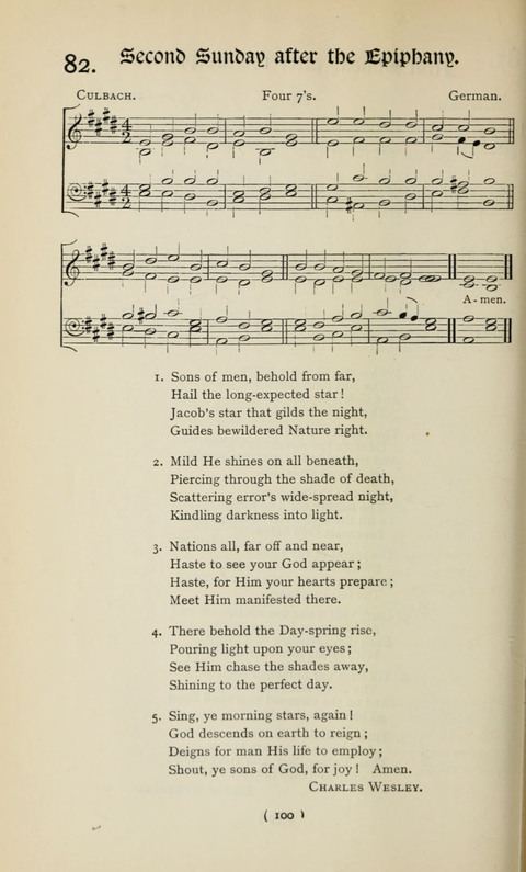 The Westminster Abbey Hymn-Book: compiled under the authority of the dean of Westminster page 100